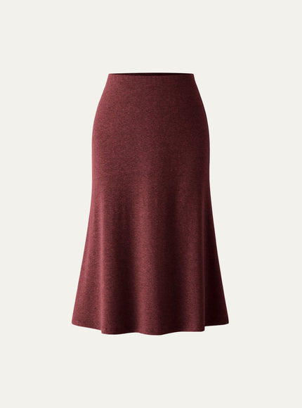 Soft Thermal Pull-On Midi Skirt