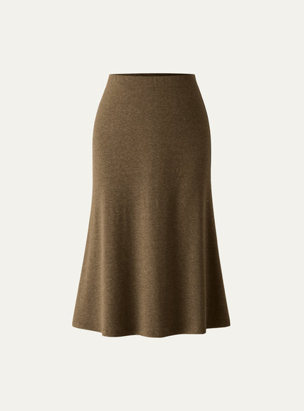 Soft Thermal Pull-On Midi Skirt