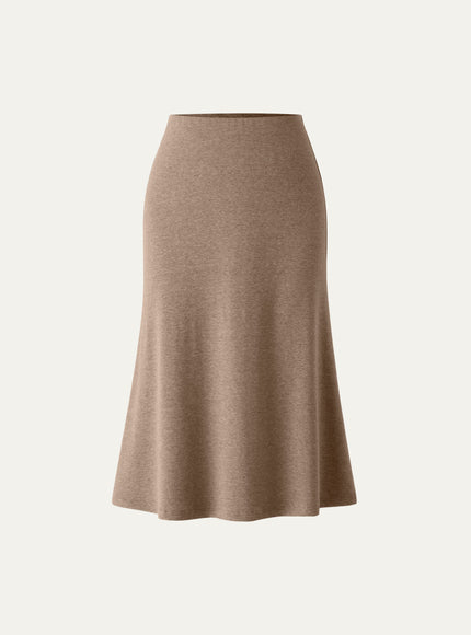 Soft Thermal Pull-On Midi Skirt