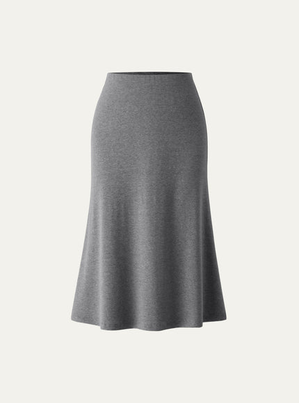 Soft Thermal Pull-On Midi Skirt