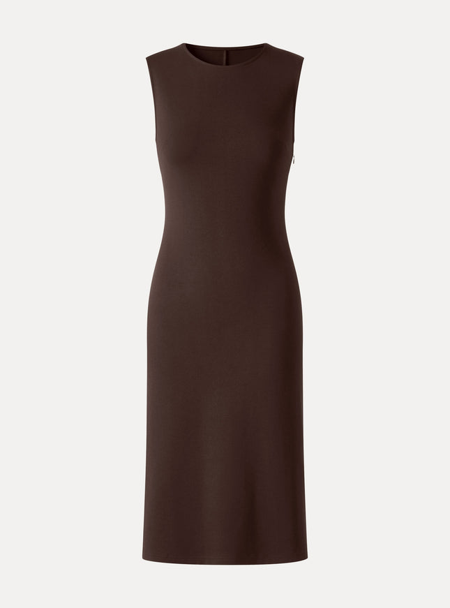 Ponte Round Neck Column Midi Dress