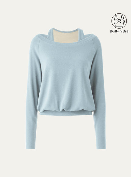 Multi-Wear Layering Built-In Bra Top