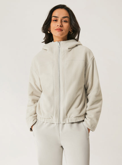 2Pcs Set Fleece Reversable Hooded Jacket & Fleece Lined Cargo Pant