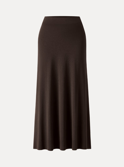 High-Rise A-Line Maxi Skirt