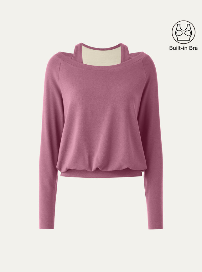 Multi-Wear Layering Built-In Bra Top