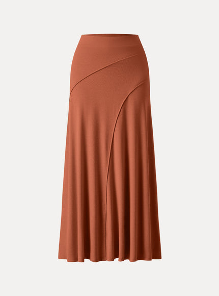 Drapey A-Line Midi Skirt