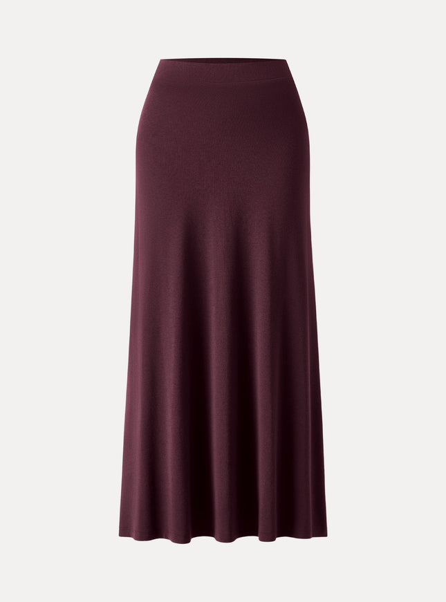 High-Rise A-Line Maxi Skirt
