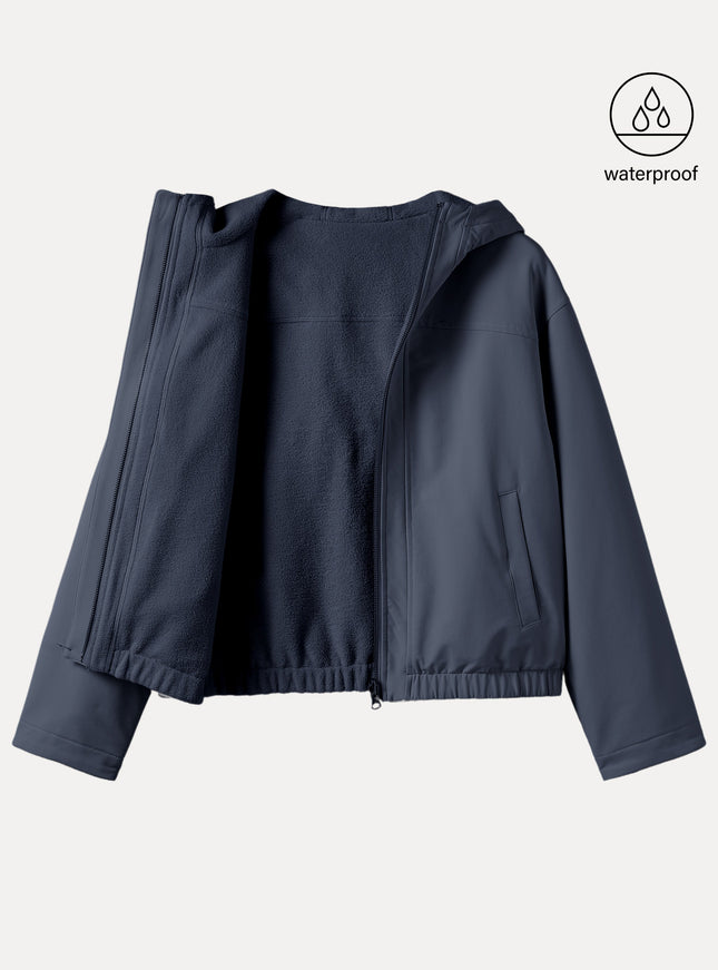Water-Proof Fleece Reversable Hooded Jacket