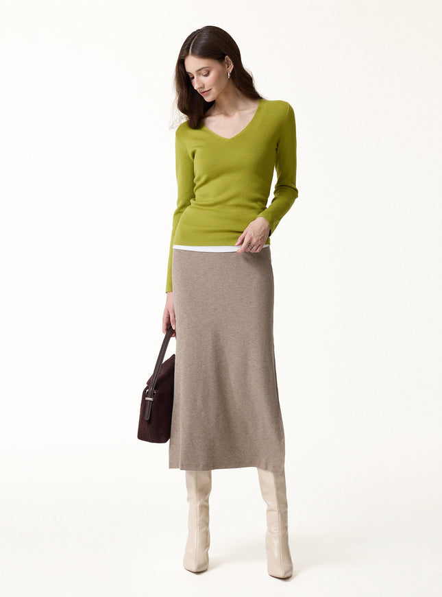 The Everyday V-Neck Merino-Blend Sweater