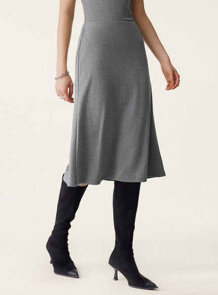 Soft Thermal Pull-On Midi Skirt