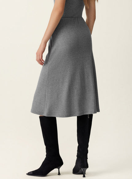 Soft Thermal Pull-On Midi Skirt