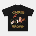 AQCHIC Chris Brown V8 Unisex Graphic Heavyweight Cotton Shirt