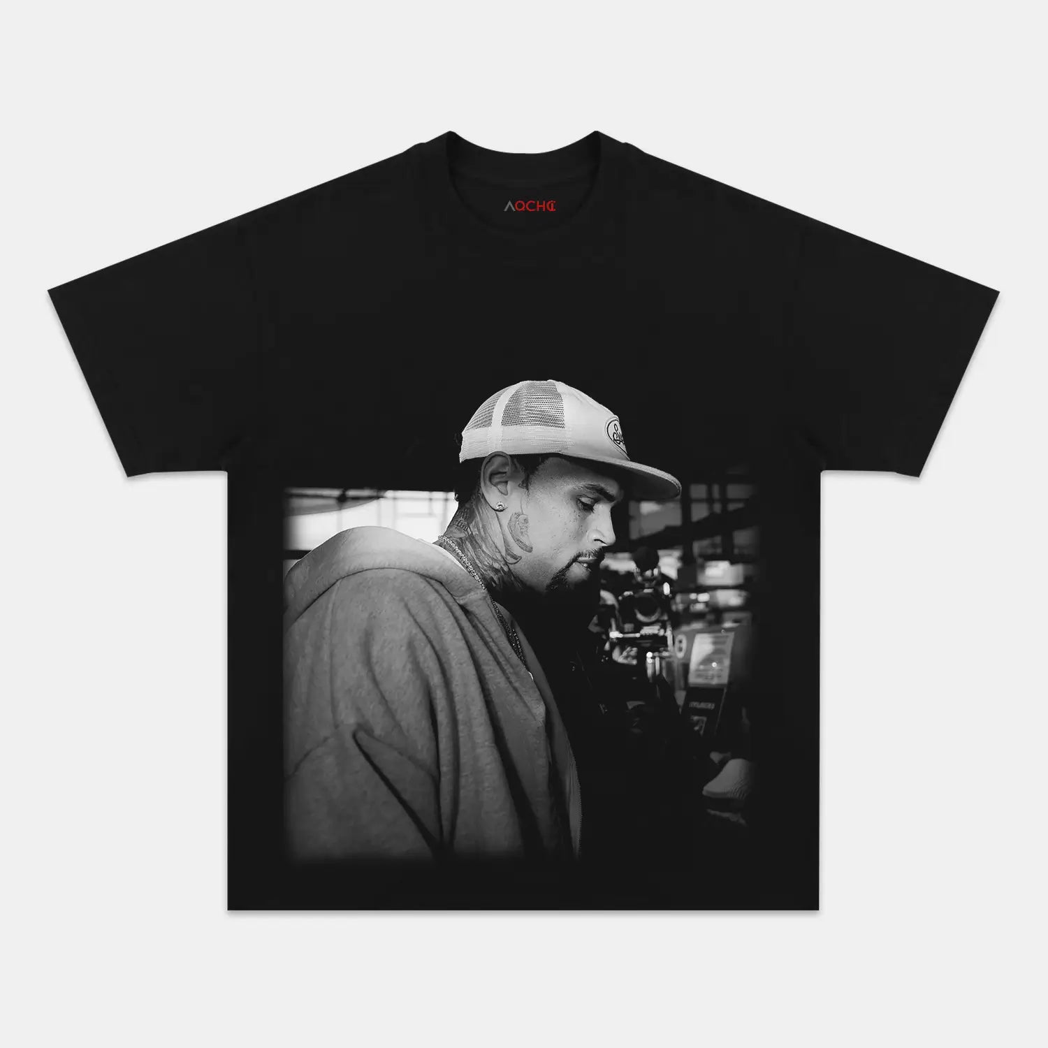 AQCHIC Chris Brown V9 Unisex Graphic Heavyweight Cotton Shirt