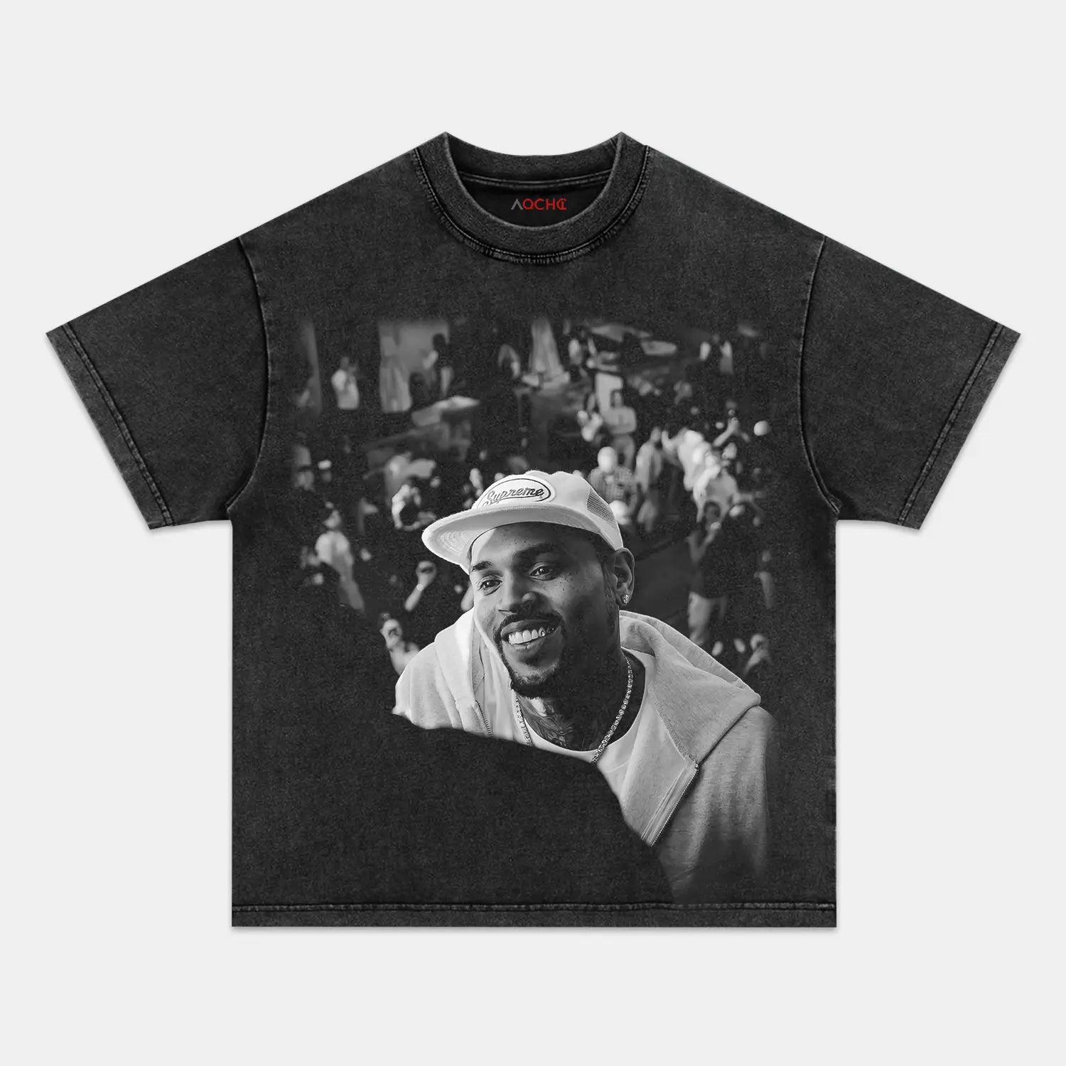 AQCHIC Chris Brown V10 Unisex Graphic Heavyweight Cotton Shirt