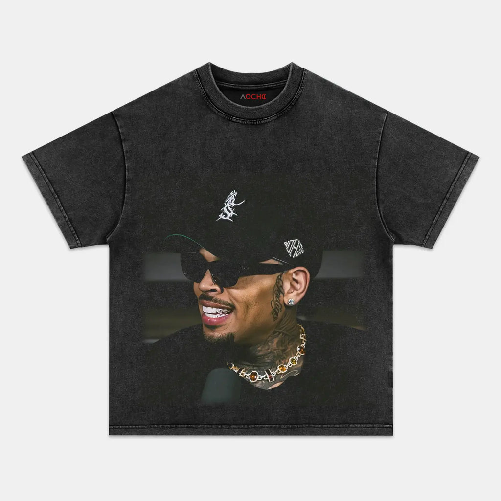 AQCHIC Chris Brown V11 Unisex Graphic Heavyweight Cotton Shirt