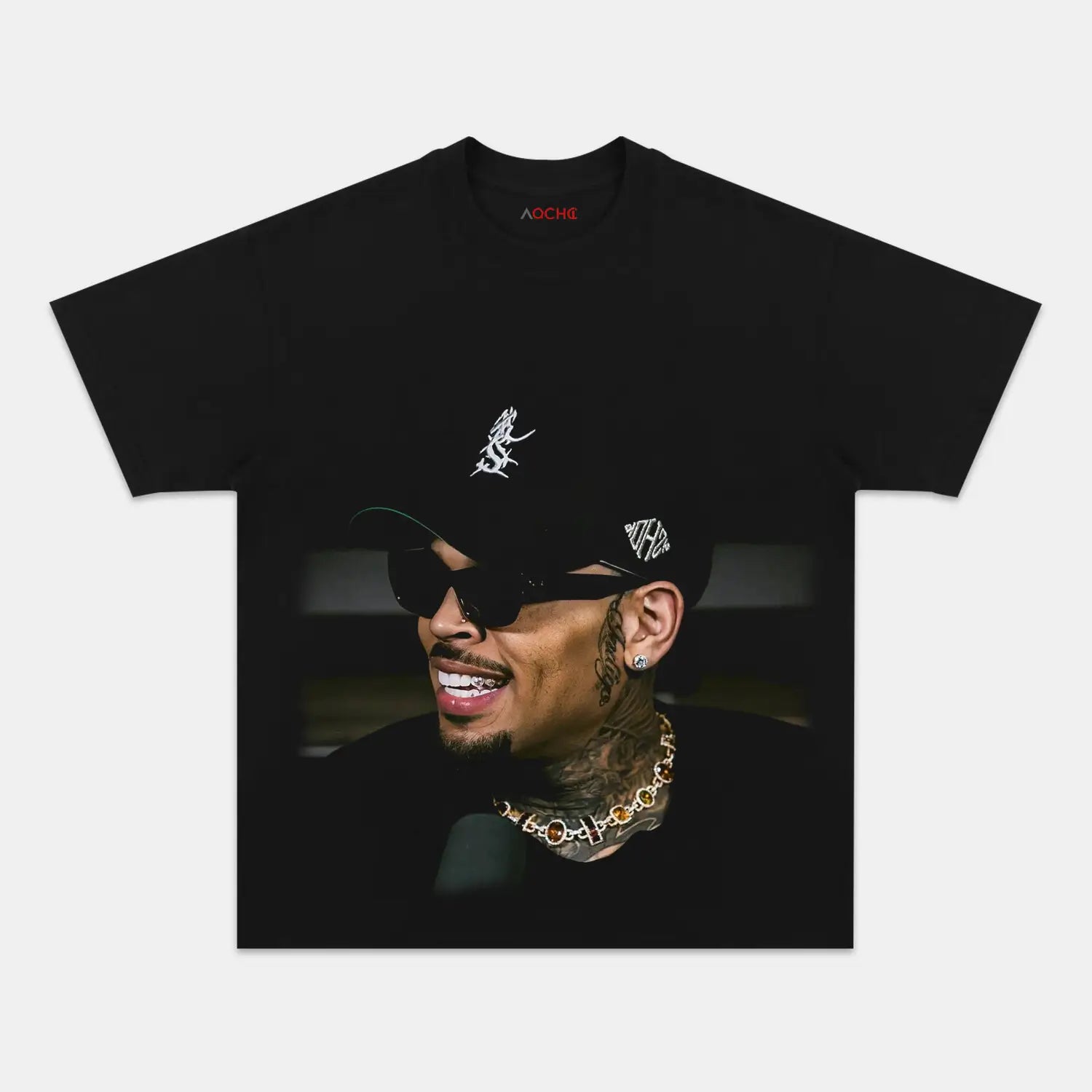 AQCHIC Chris Brown V11 Unisex Graphic Heavyweight Cotton Shirt