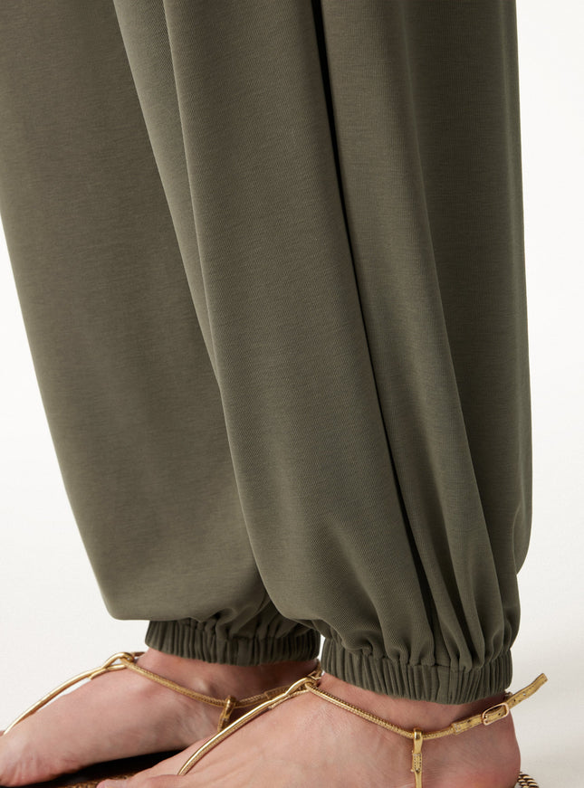 Sandwashed Modal Ultra-Soft High Rise Balloon Pants with Pockets