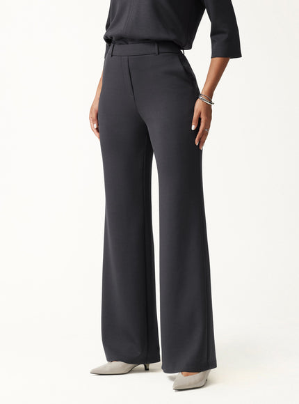 TravelEase Lyocell Spacer High-Rise Wide Leg Pants with Pockets
