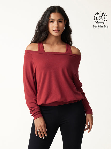 Multi-Wear Layering Built-In Bra Top