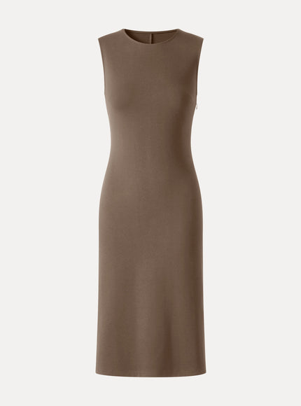 Ponte Round Neck Column Midi Dress