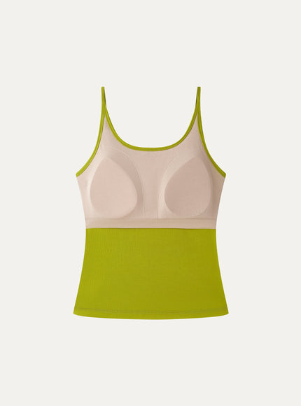 Scoop Neck Built-In Bra Top