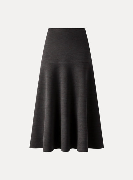 Mid-Rise Circle Midi Skirt