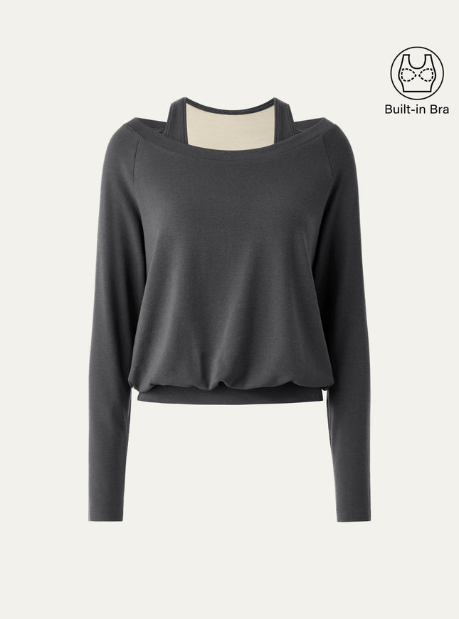 Multi-Wear Layering Built-In Bra Top