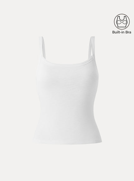Everyday Cotton Low Back New Airy Built-In Bra Tank