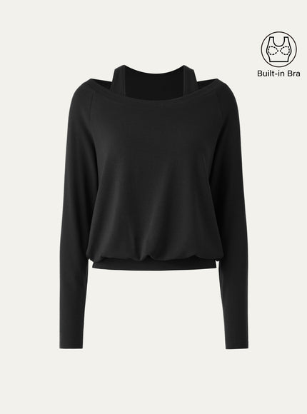Multi-Wear Layering Built-In Bra Top