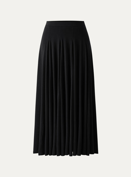Godet Hem Pull-on Maxi Skirt