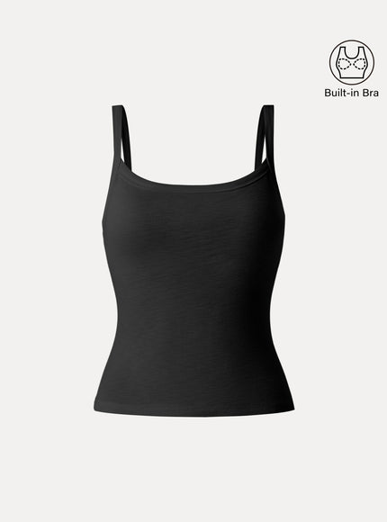 Everyday Cotton Low Back New Airy Built-In Bra Tank