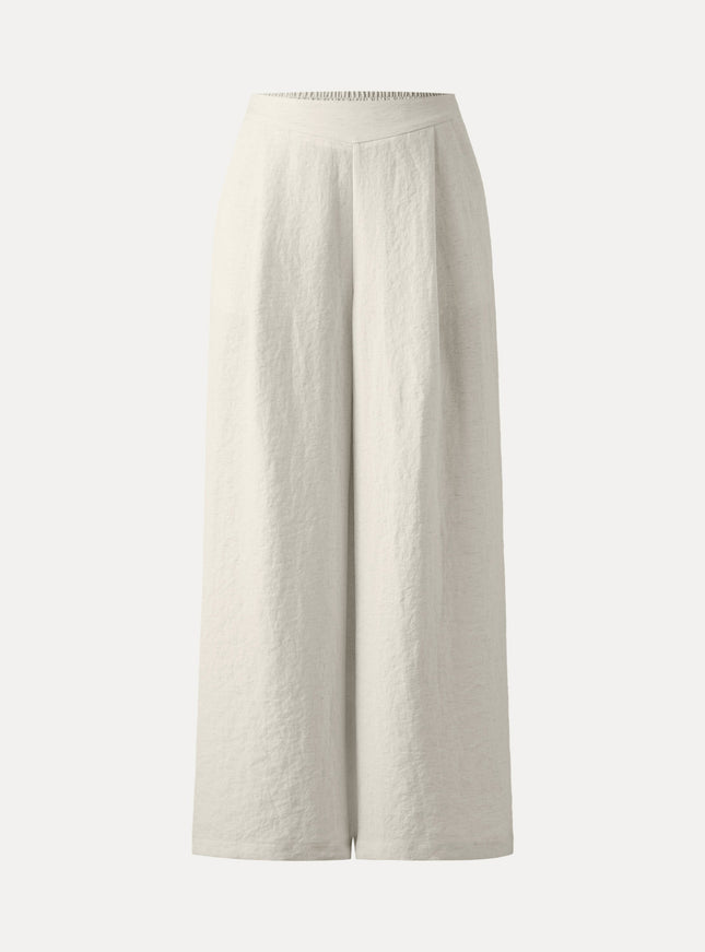 Breezy Linen-Like Mid Rise Wide Leg Pant with Pockets
