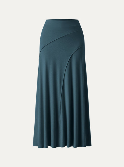 Drapey A-Line Midi Skirt