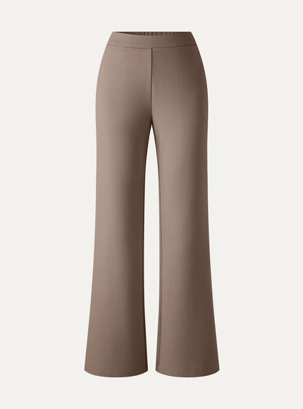 Ponte High-Rise Slim Flared Pants with Pockets
