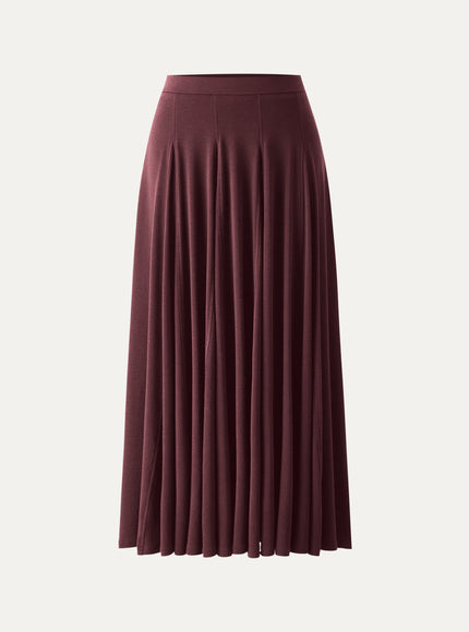 Godet Hem Pull-on Maxi Skirt