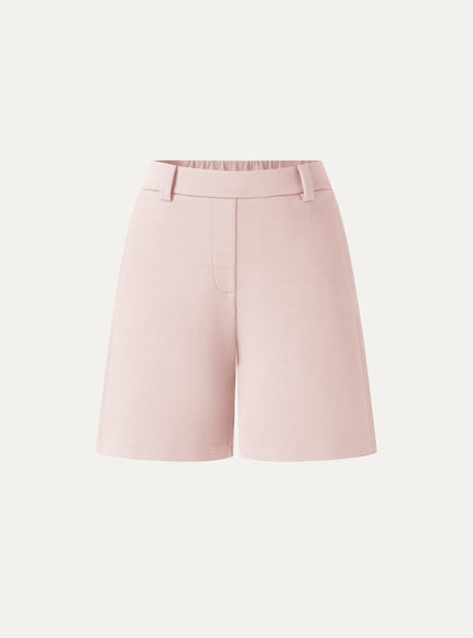 Air Cotton Mid-Rise Travel Shorts with Pockets
