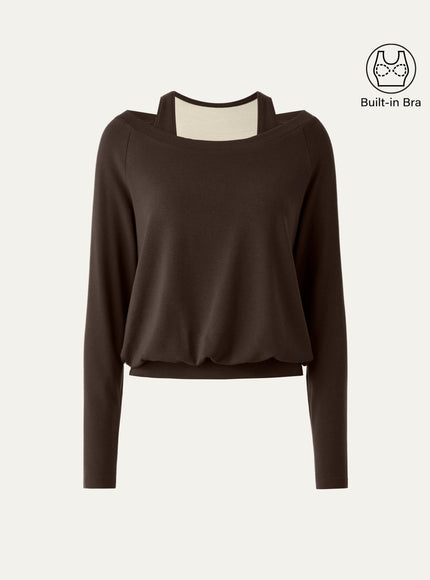 Multi-Wear Layering Built-In Bra Top
