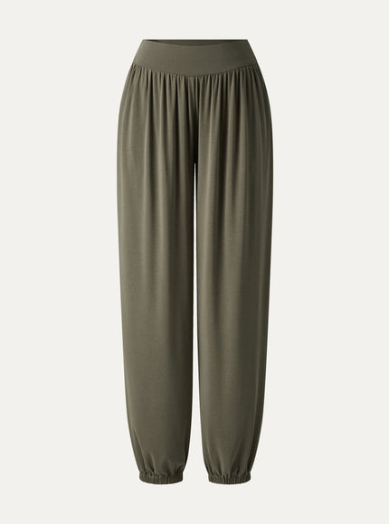 Sandwashed Modal Ultra-Soft High Rise Balloon Pants with Pockets