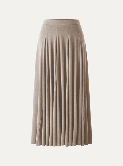 Godet Hem Pull-on Maxi Skirt