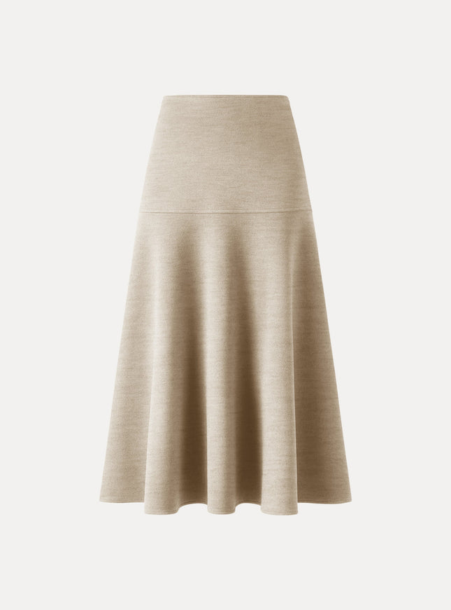 Mid-Rise Circle Midi Skirt