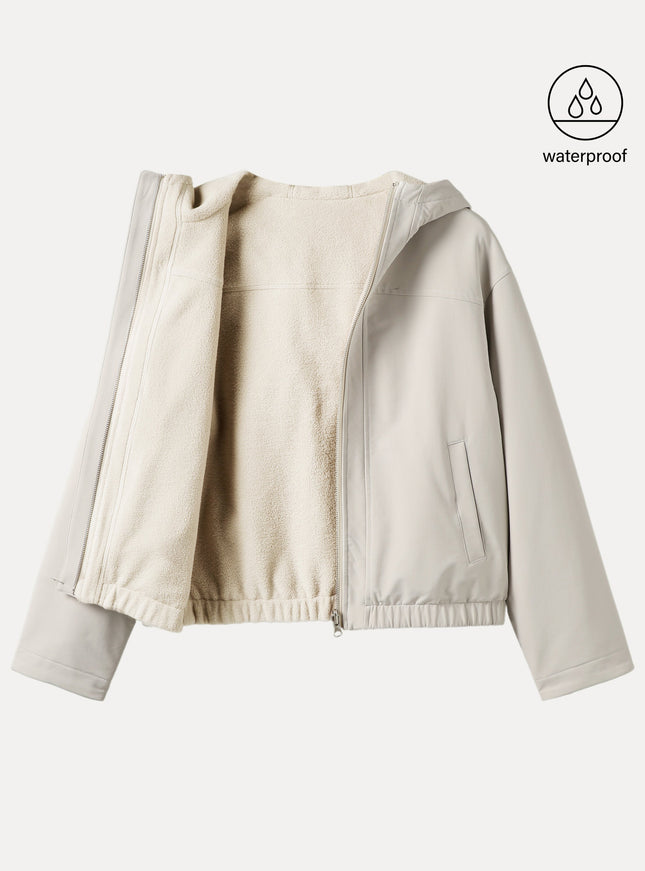 Water-Proof Fleece Reversable Hooded Jacket