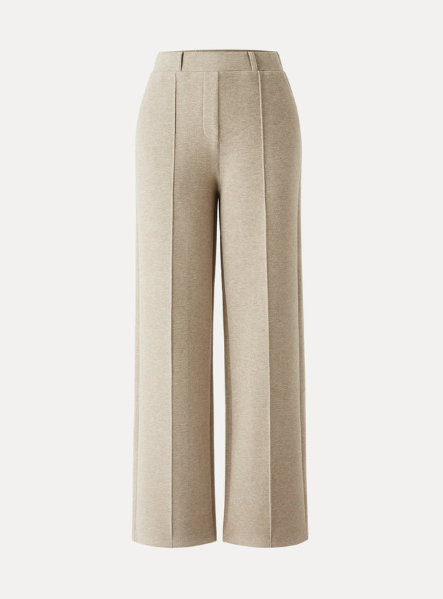 High Waisted Warm Straight Leg Pull On Pant