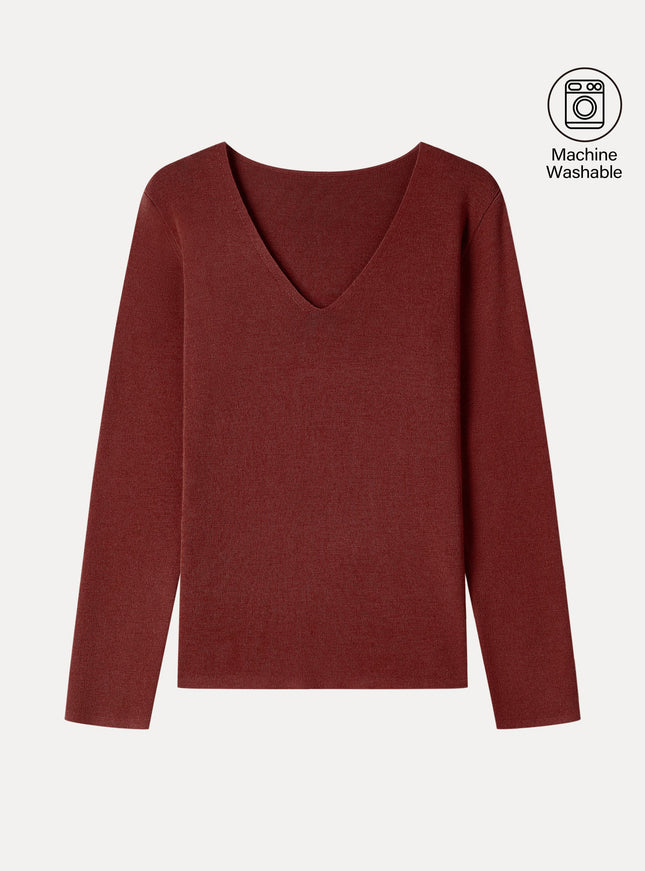 The Everyday V-Neck Merino-Blend Sweater