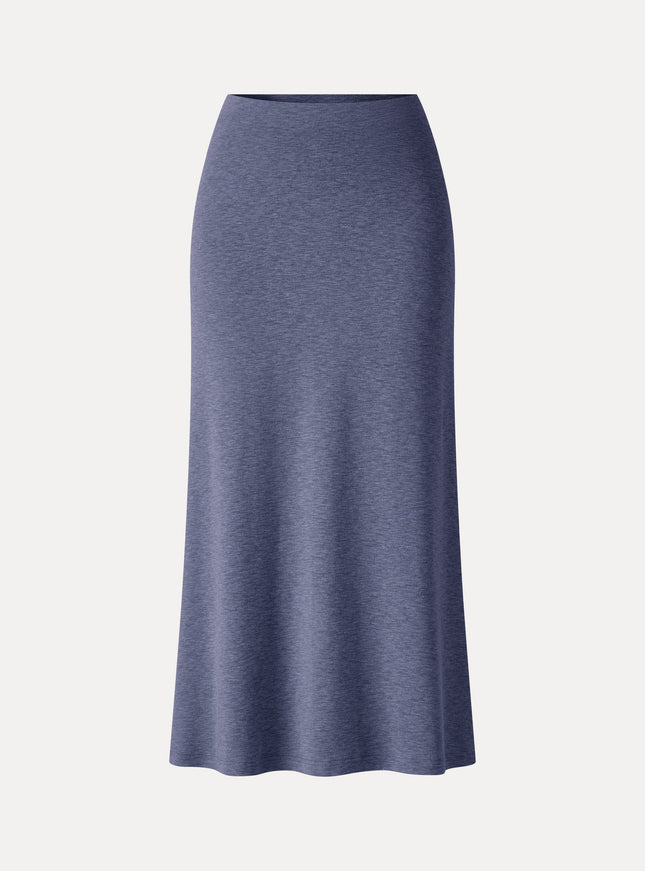 Side-Slit A-Line Midi Skirt