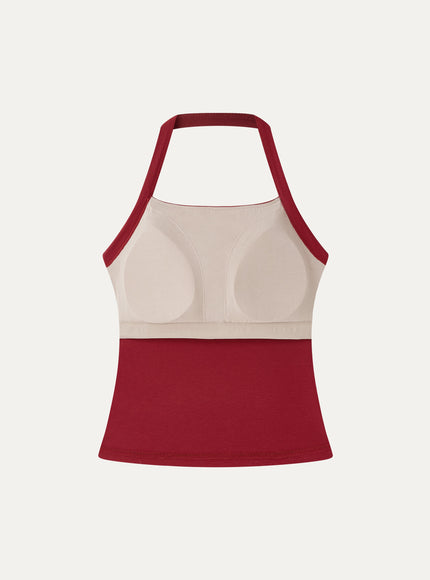 Sleek Halter Built-In Bra Top