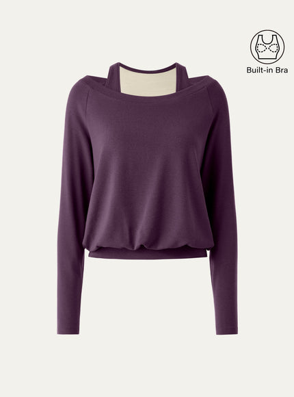 Multi-Wear Layering Built-In Bra Top