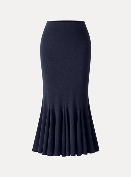 High-Rise Mermaid Midi Skirt