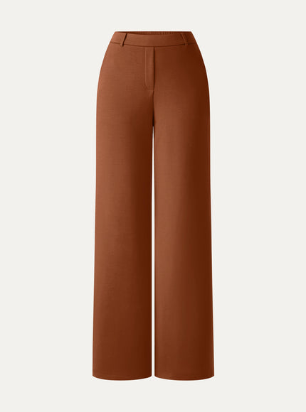 TravelEase Lyocell Spacer High-Rise Wide Leg Pants with Pockets