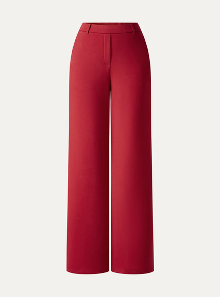 TravelEase Lyocell Spacer High-Rise Wide Leg Pants with Pockets