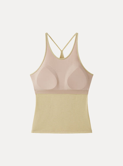 Two-Piece Set Cami with Surplice Built-In Bra Top